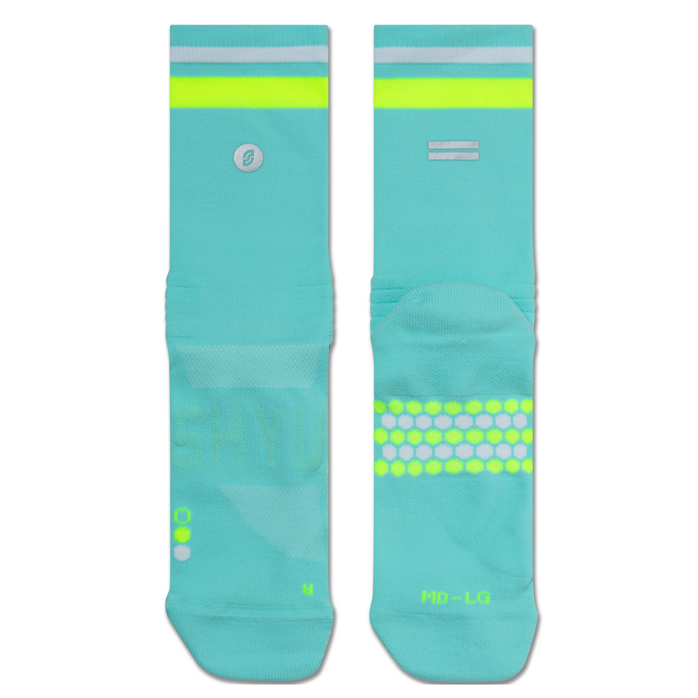 SHYU Racing Half Crew - Electric/Volt/White - Frontrunner Colombo