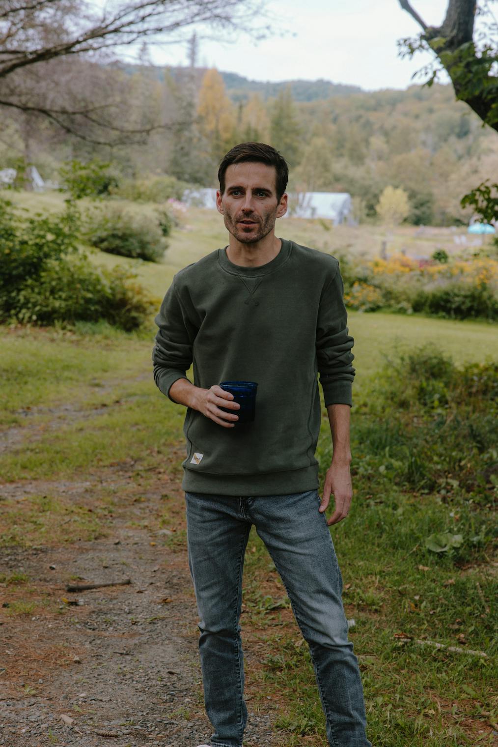 Tracksmith Trackhouse Crew Mens - Frontrunner Colombo