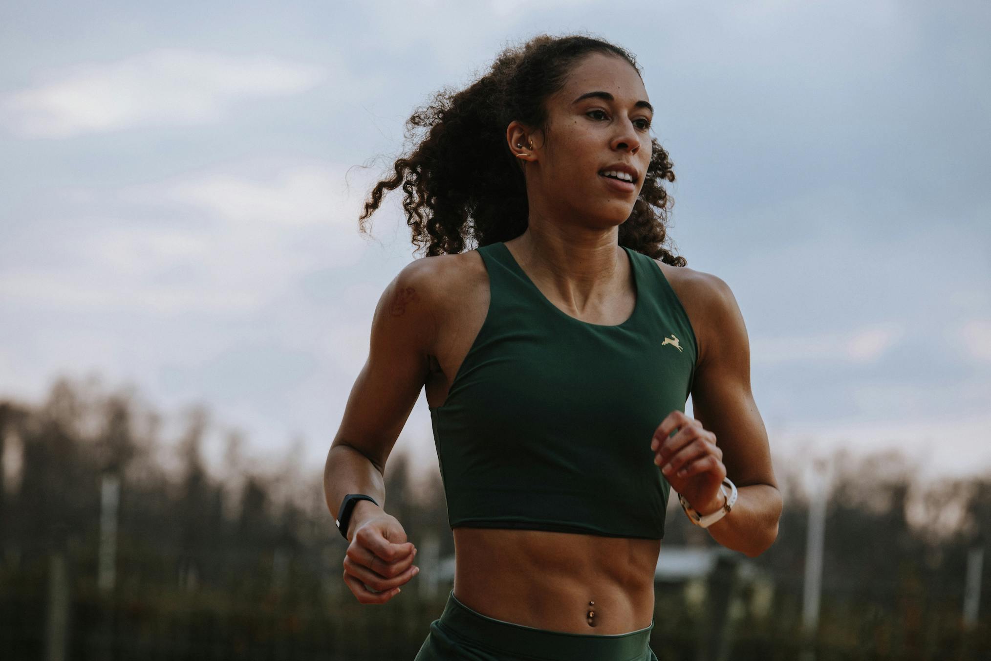 Tracksmith Turnover Crop Top Women - Frontrunner Colombo