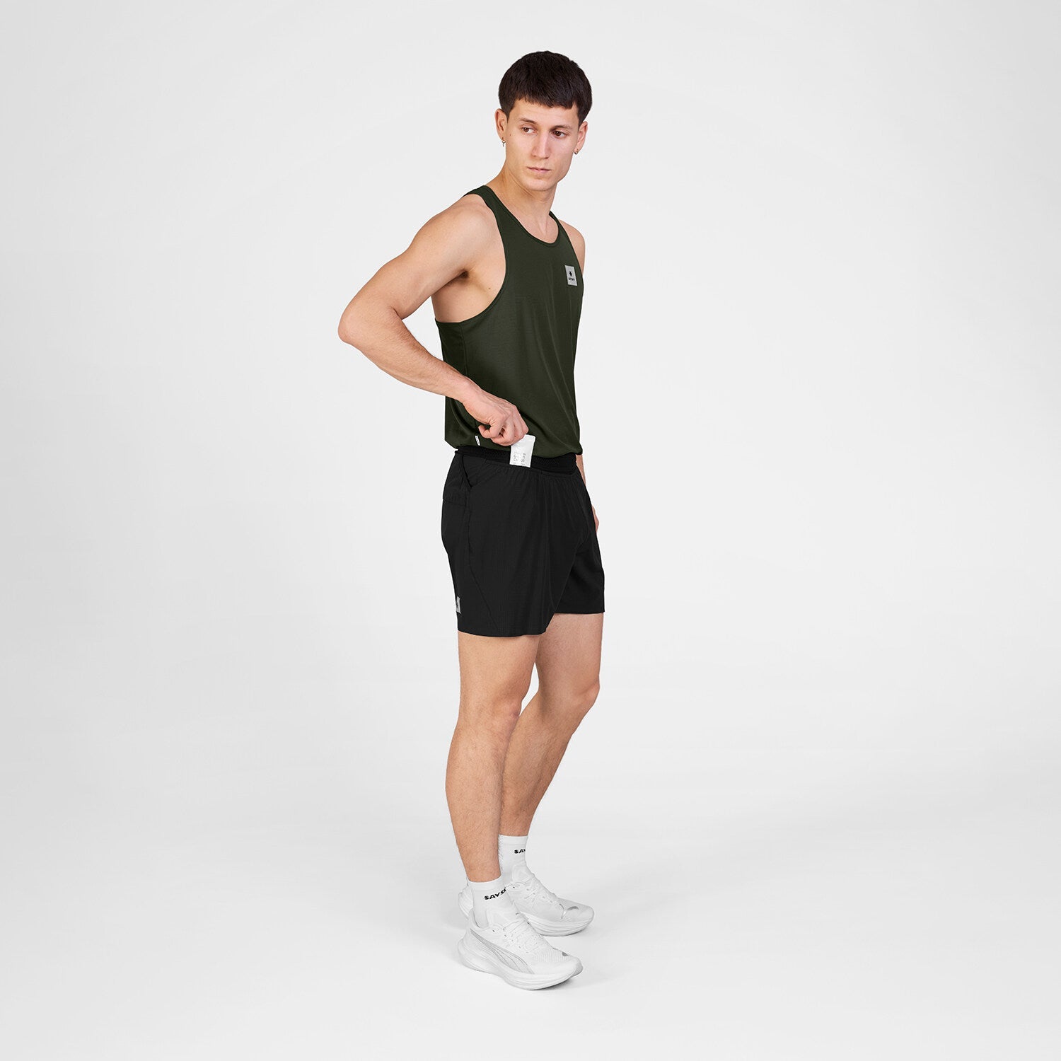 Saysky Flow Shorts 5" Black worn, side