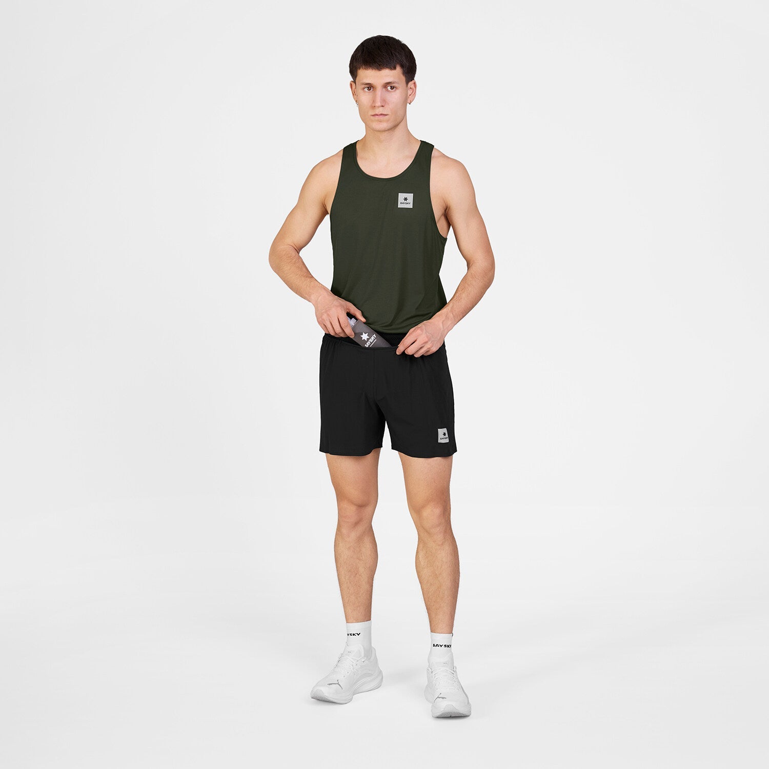 Saysky Flow Shorts 5" Black detail