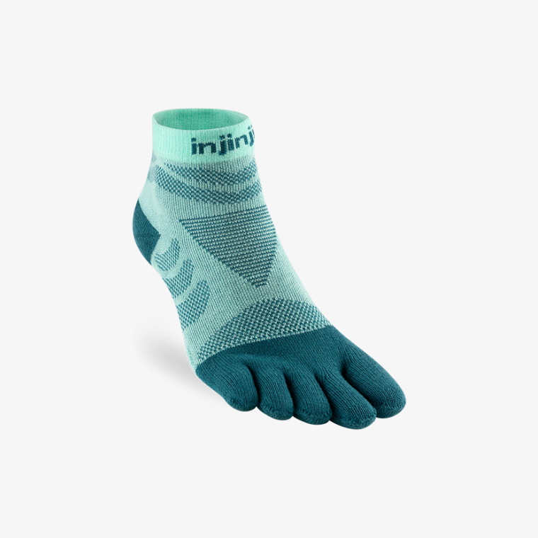 Injinji Ultra Run Womens Performance Midweight Mini Crew Glacier - Frontrunner Colombo