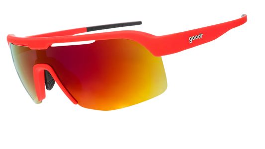 Goodr Bolt G's Sunglasses Dante's Shin Splint Inferno - Frontrunner Colombo