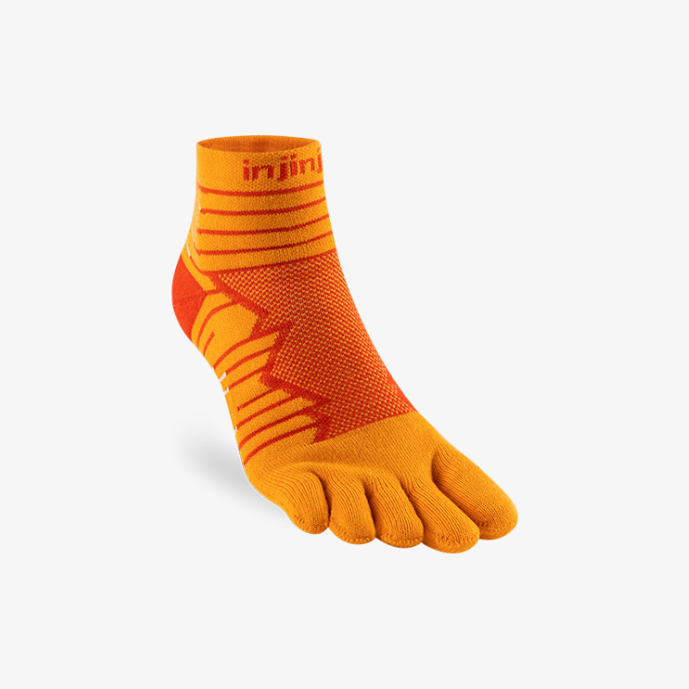 Injinji Ultra Run Midweight Mini Crew Desert Orange - Frontrunner Colombo