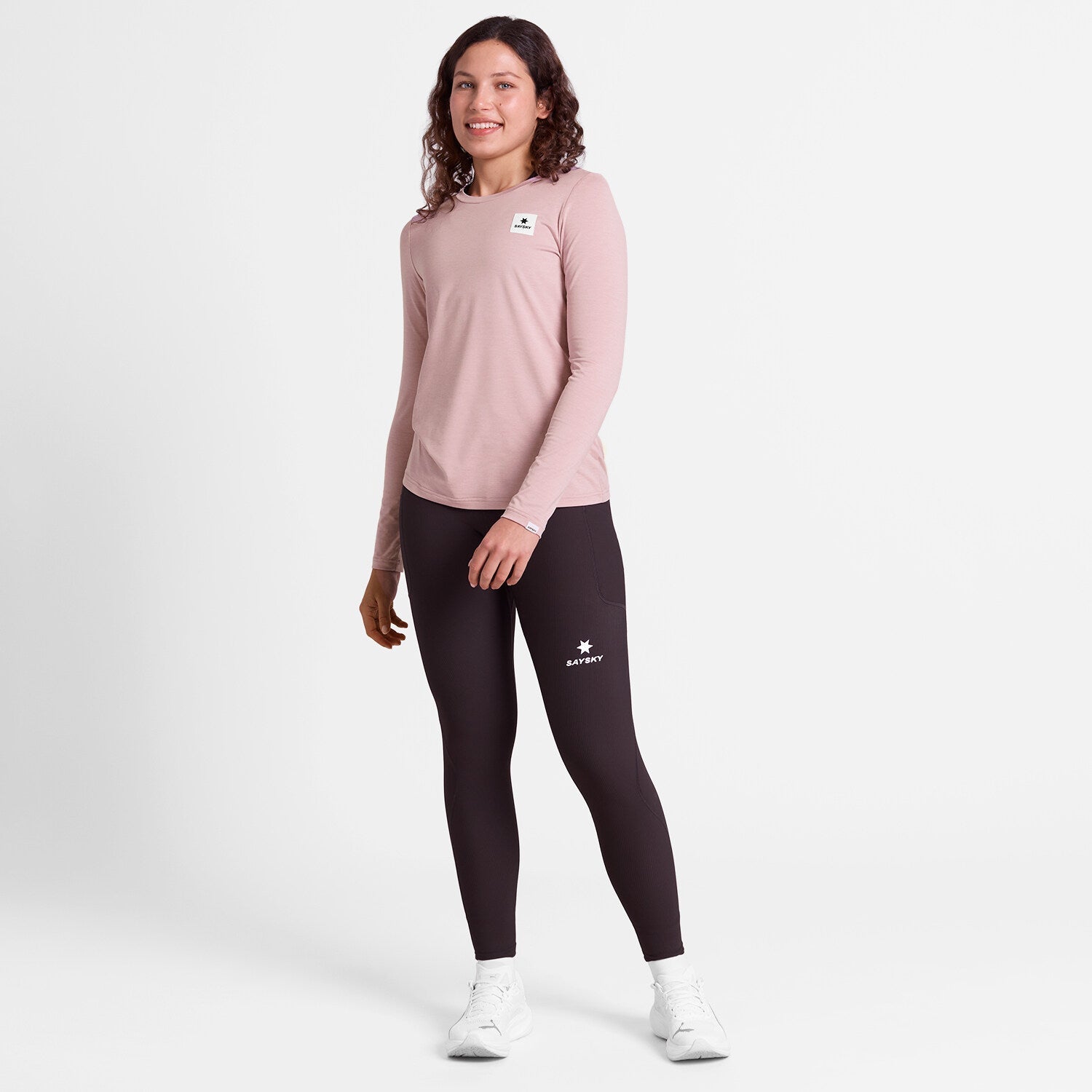 Saysky Clean Pace Long Sleeve Womens Pink - Frontrunner Colombo