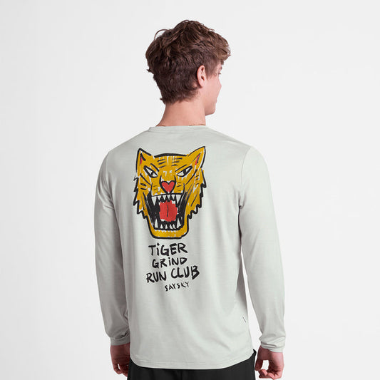 Saysky Tiger Pace Long Sleeve Mens Grey - Frontrunner Colombo