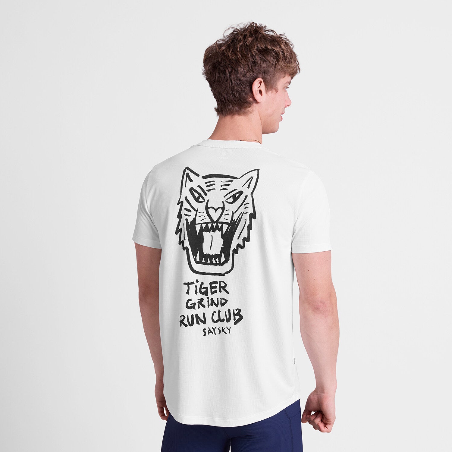 Saysky Tiger Combat Pro T-Shirt Mens White - Frontrunner Colombo