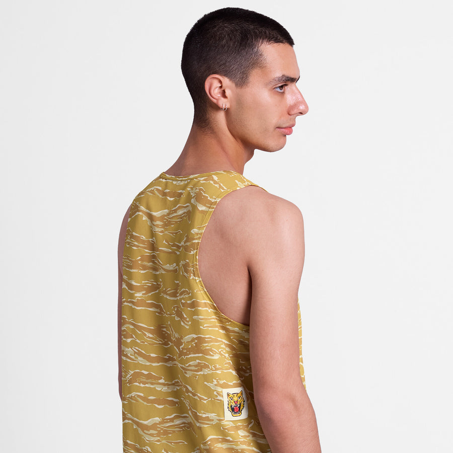 Saysky Tiger Combat Singlet Mens Yellow Camo - Frontrunner Colombo