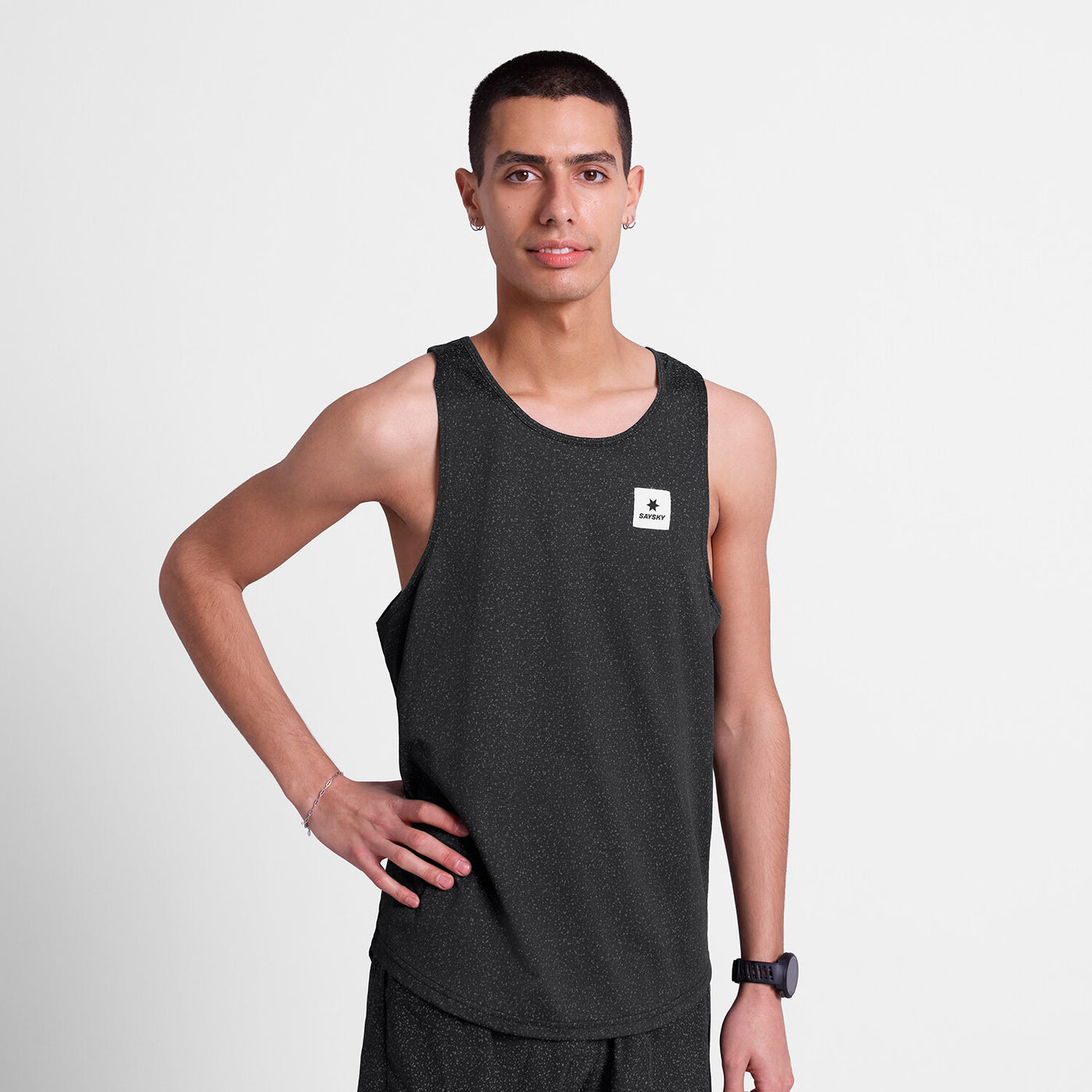 Saysky Universe Combat Singlet Mens Black Universe - Frontrunner Colombo