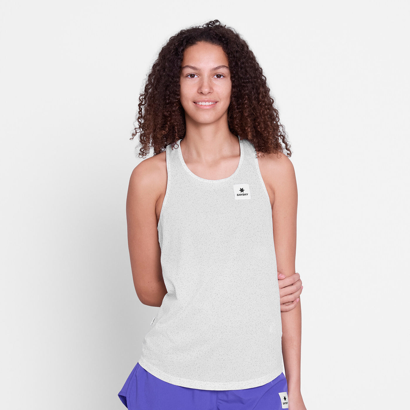 Saysky Universe Combat Singlet Womens White Universe - Frontrunner Colombo