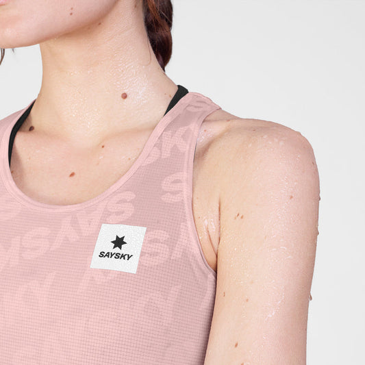 Saysky Reactive Flow Singlet Womens Pink Logo - Frontrunner Colombo