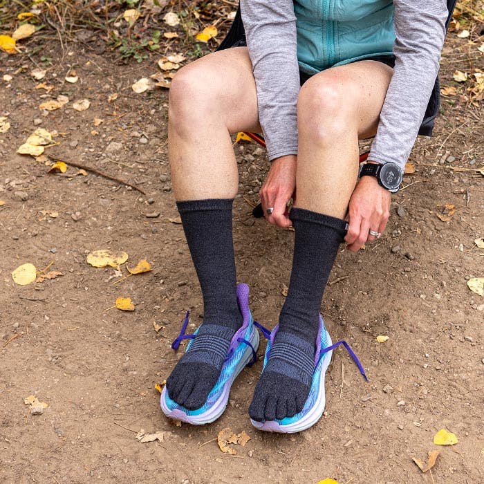 Injinji Trail Women's Specific Midweight Crew - Granite - Frontrunner Colombo