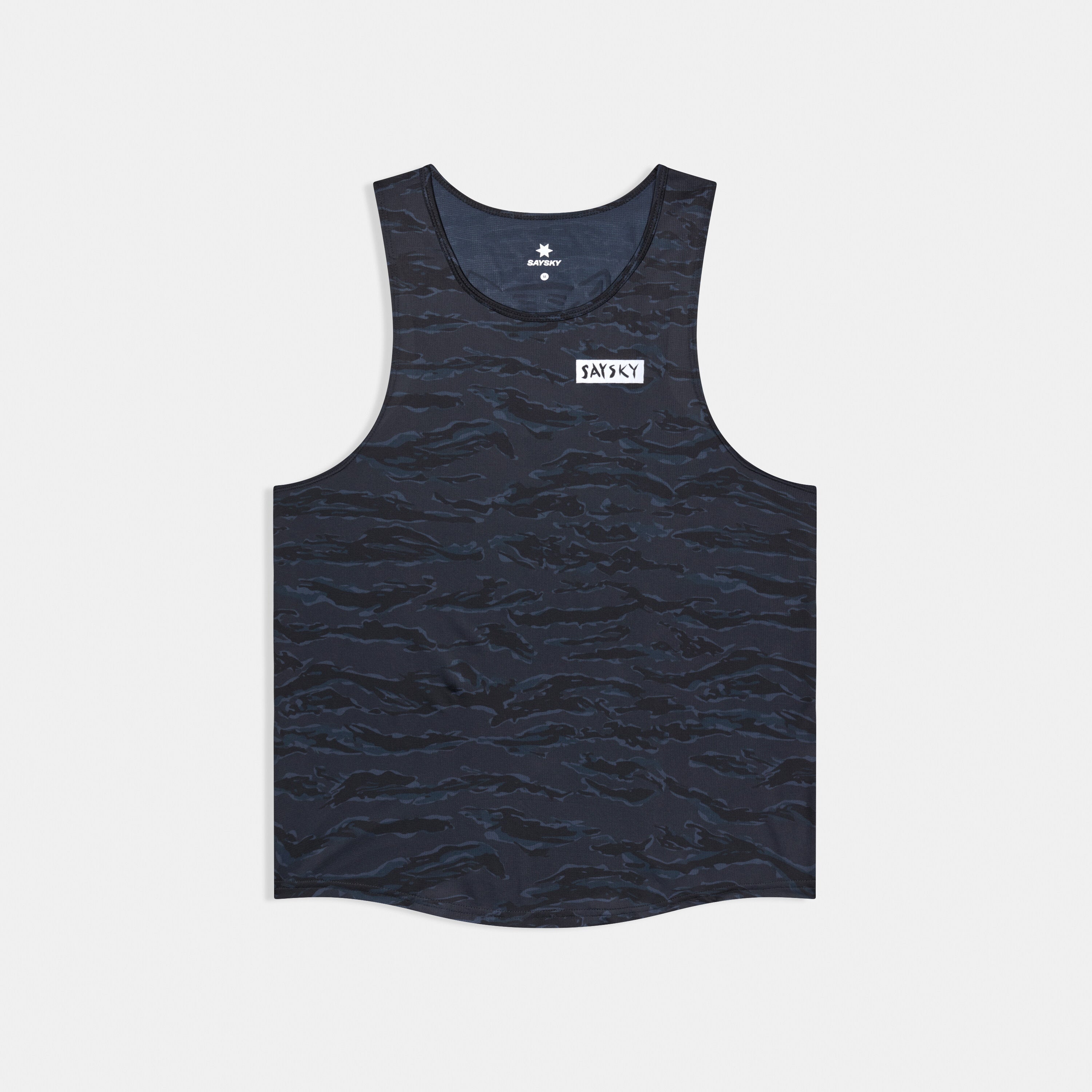 Saysky Tiger Combat Singlet Mens Black Camo