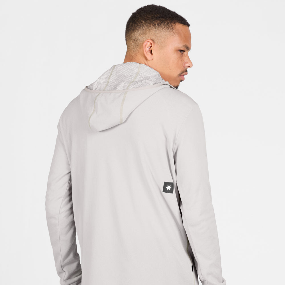 Saysky Combat Half Zip Fleece Hoodie Mens Grey - Frontrunner Colombo