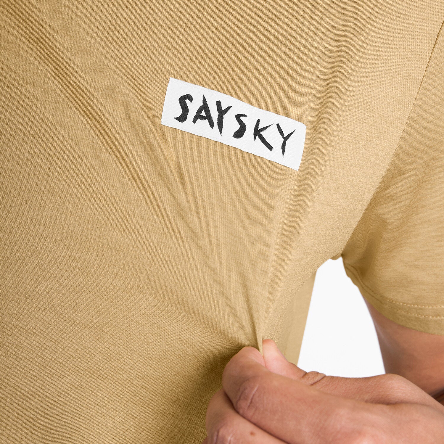 Saysky Tiger Pace T-Shirt Mens Beige worn 4