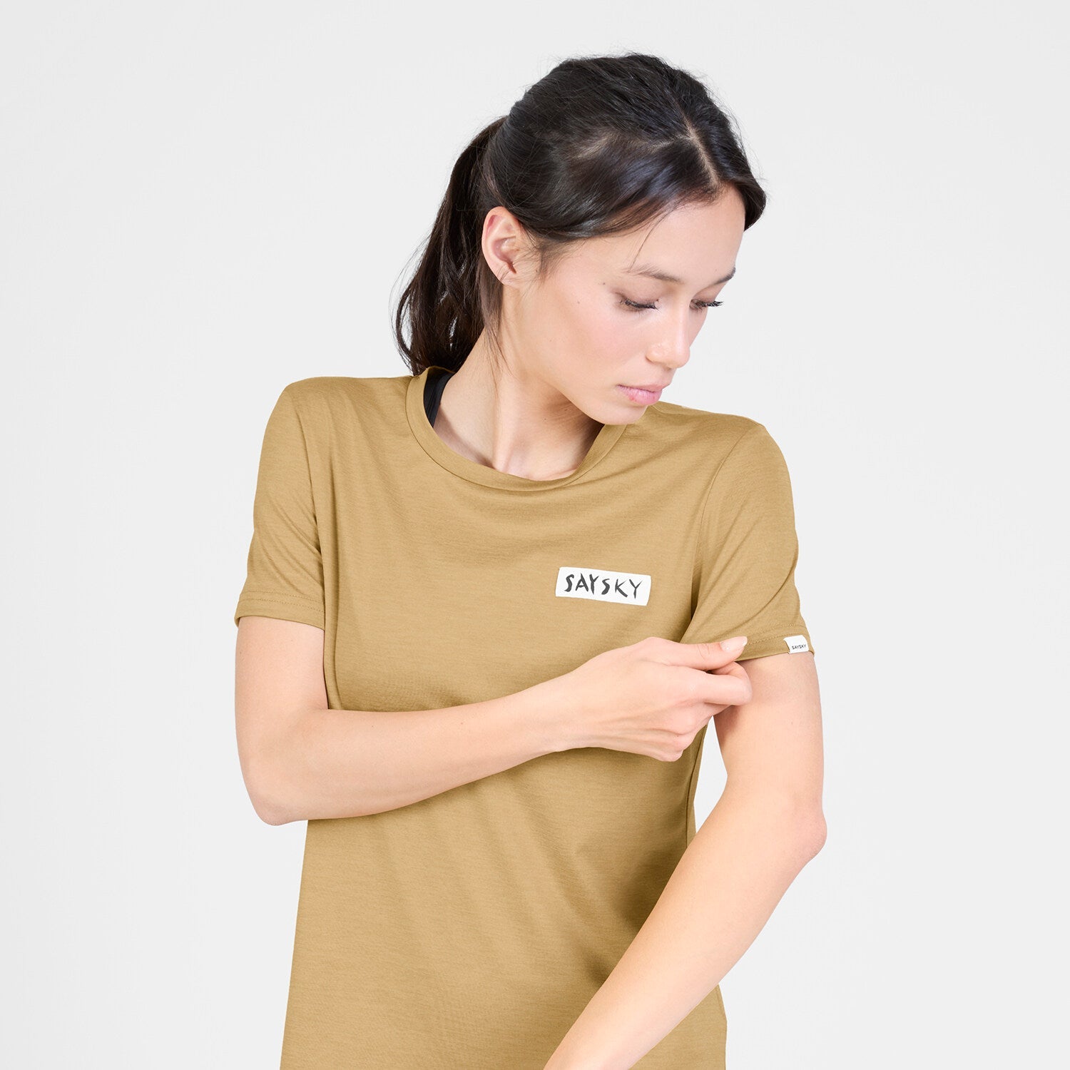 Saysky Tiger Pace T-Shirt Womens Beige worn 2