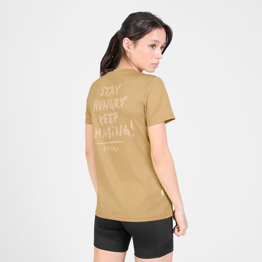 Saysky Tiger Pace T-Shirt Womens Beige - Frontrunner Colombo