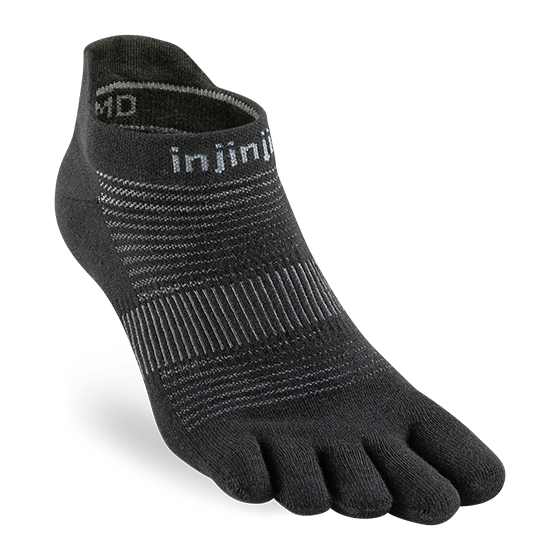 Injinji Performance Run Lightweight No-Show Black - Frontrunner Colombo