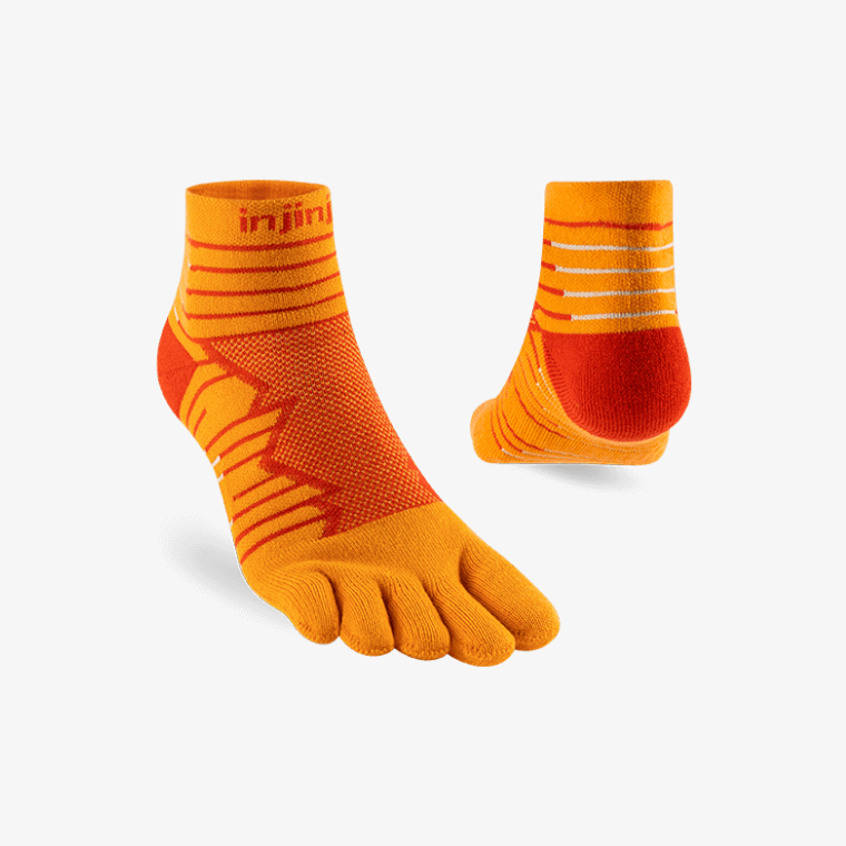 Injinji Ultra Run Midweight Mini Crew Desert Orange - Frontrunner Colombo