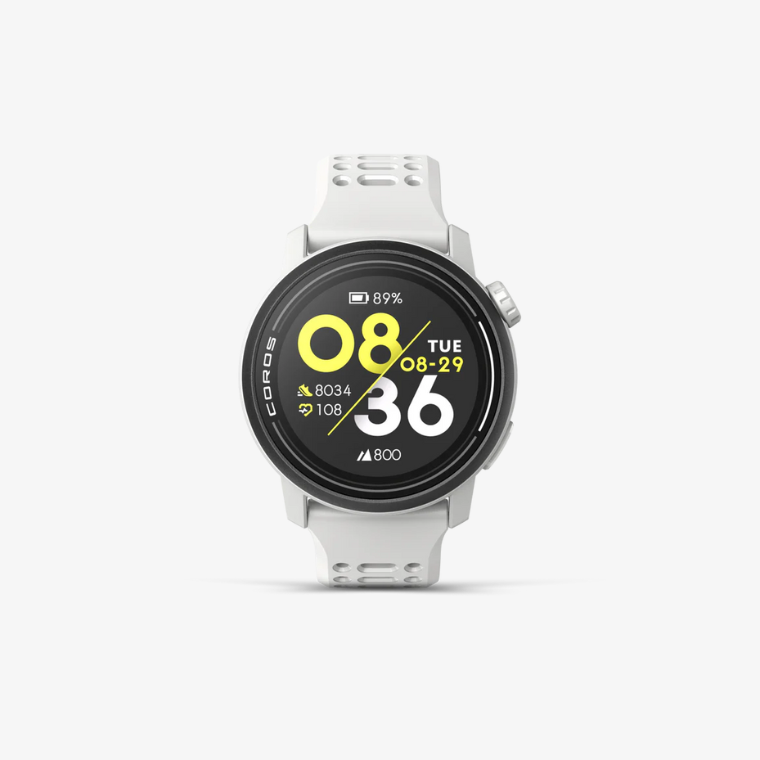 Coros Pace 3 (Silicone Band) - White - Frontrunner Colombo