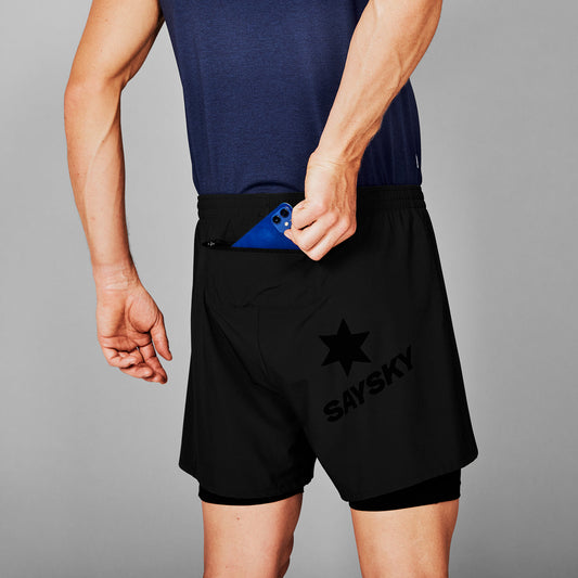 Saysky 2 in 1 Pace Short 5inch Mens - Frontrunner Colombo