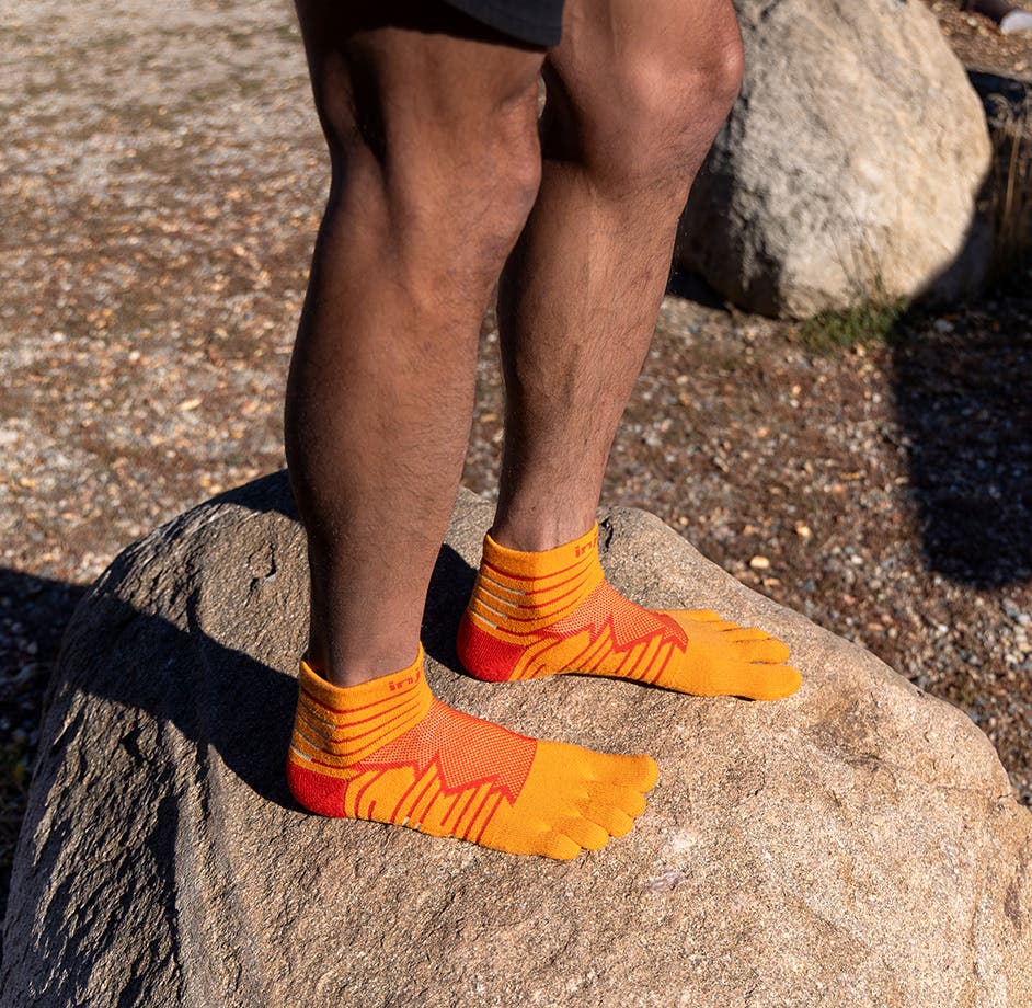 Injinji Ultra Run Midweight Mini Crew Desert Orange - Frontrunner Colombo