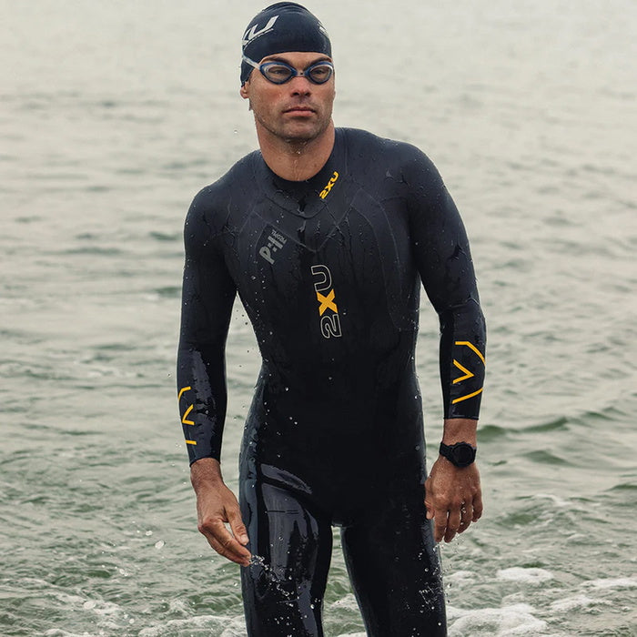 2XU Propel P:1 Wetsuits Mens - Black/Ambition - Frontrunner Colombo