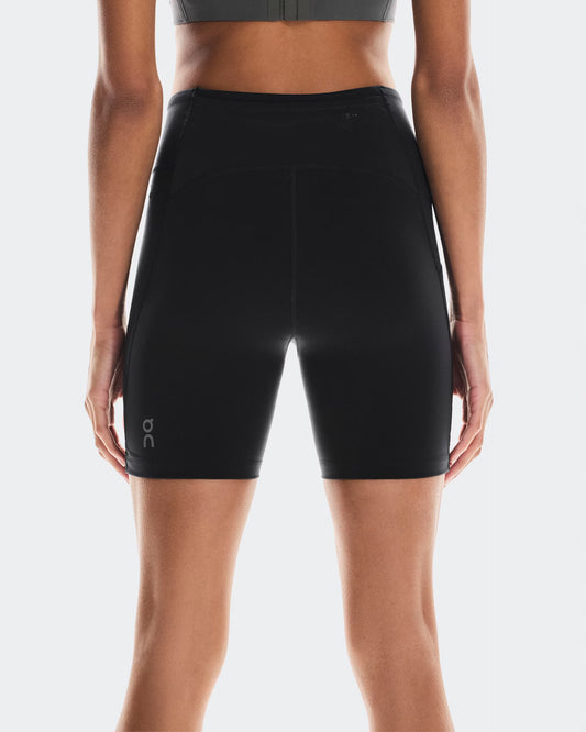 On Performance Tights Short Womens Black - Frontrunner Colombo
