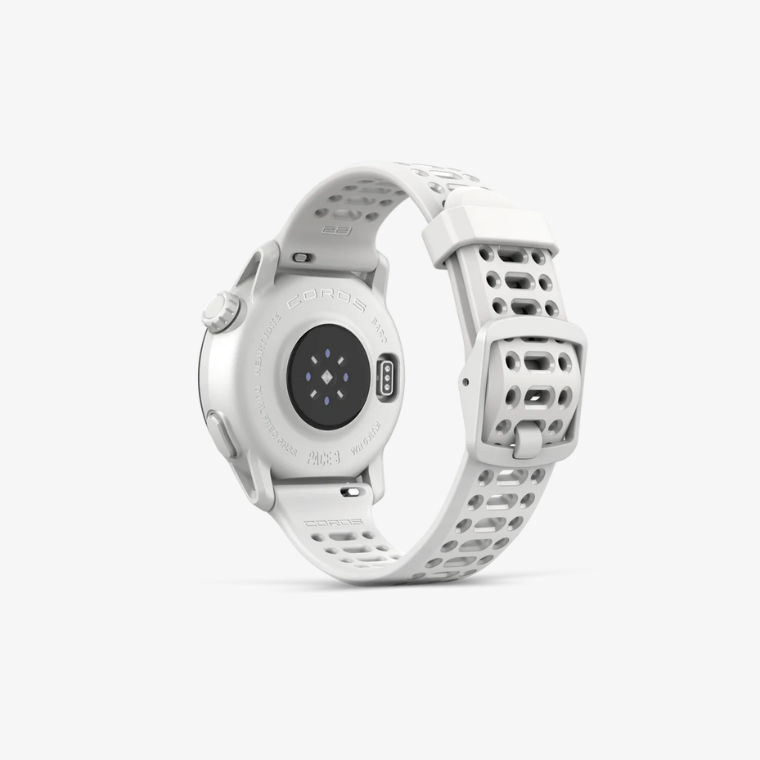 Coros Pace 3 (Silicone Band) - White - Frontrunner Colombo