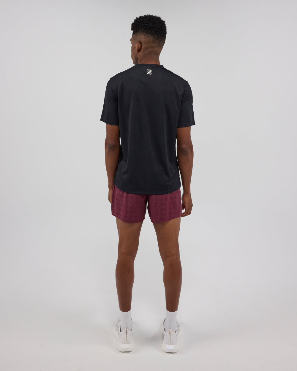 Bandit Cheque Jacquard Short Sleeve Tee Unisex - Black - Frontrunner Colombo