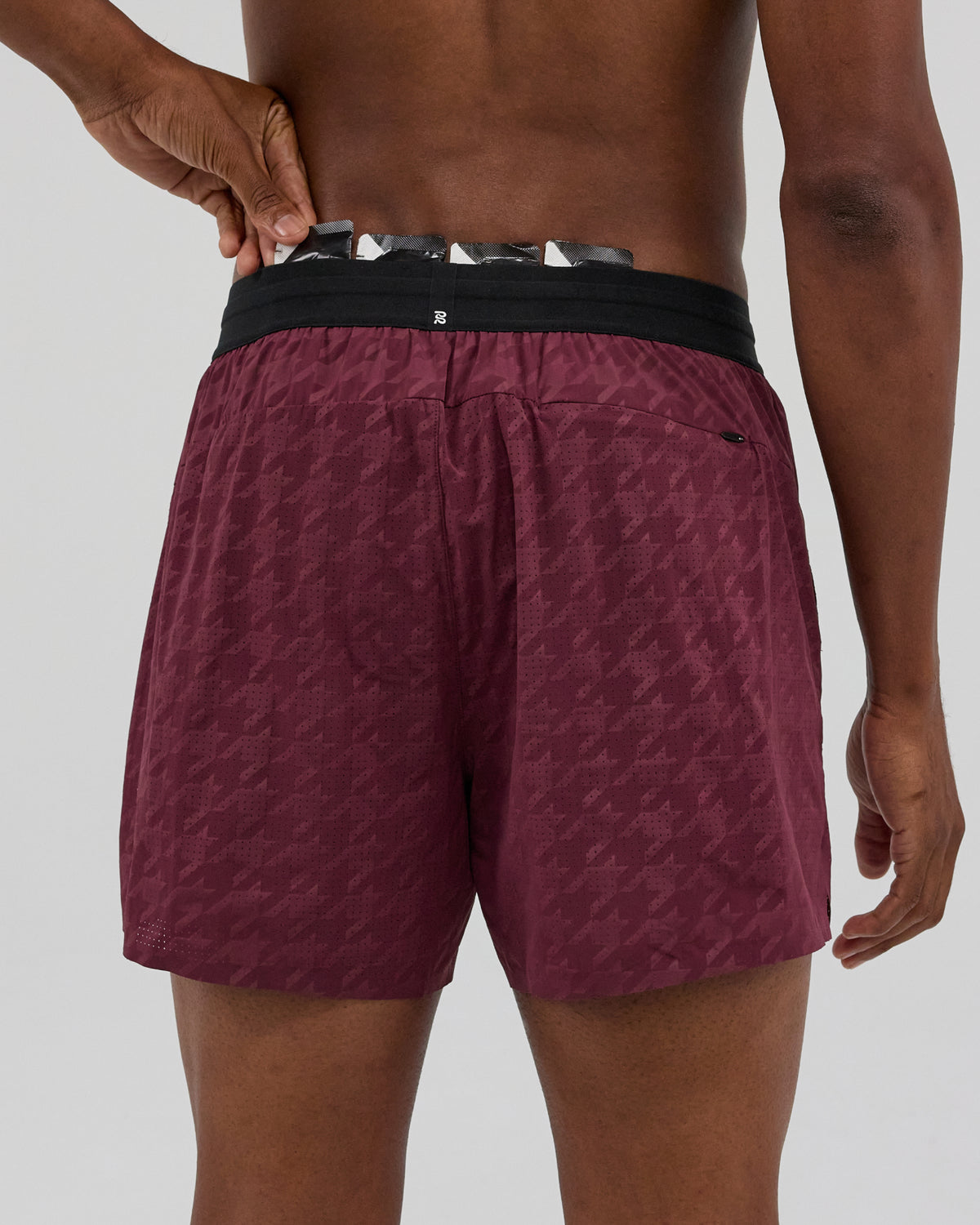 Bandit Vento™ 5" Training Short Men's - Houndstooth Fig - Frontrunner Colombo