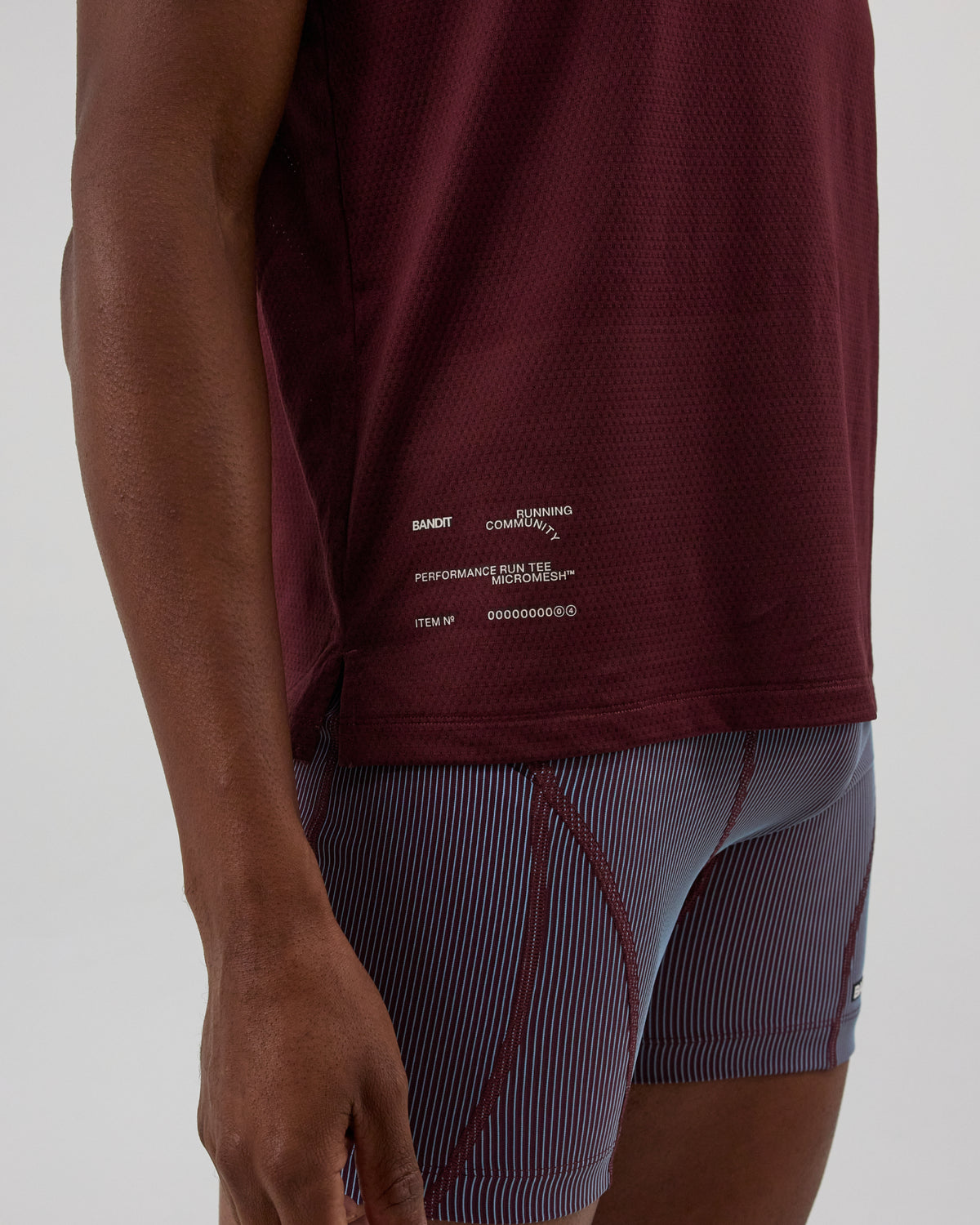 Bandit Micromesh™ Run Tee Men's - Fig - Frontrunner Colombo