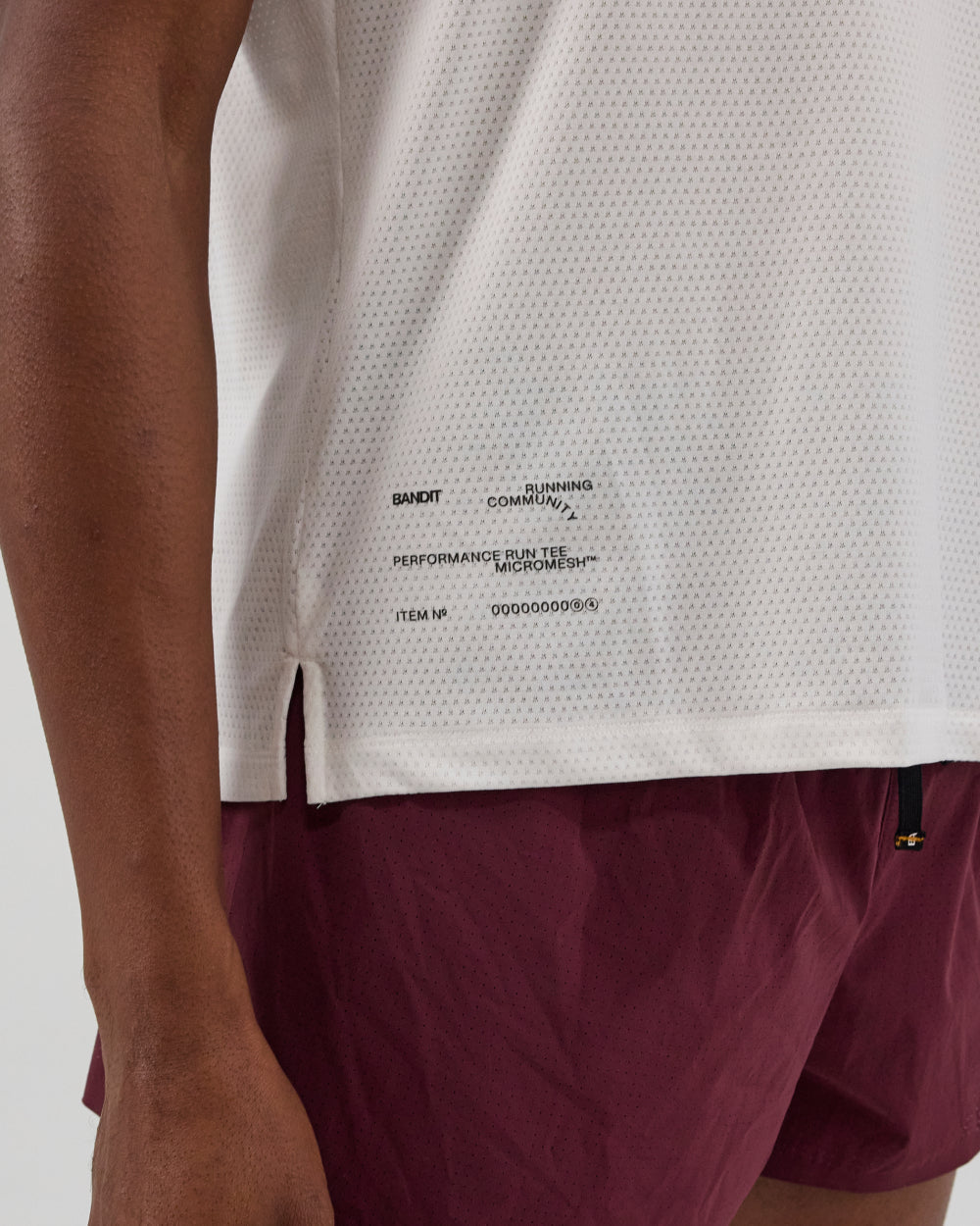 Bandit Micromesh™ Run Tee Men's - White - Frontrunner Colombo