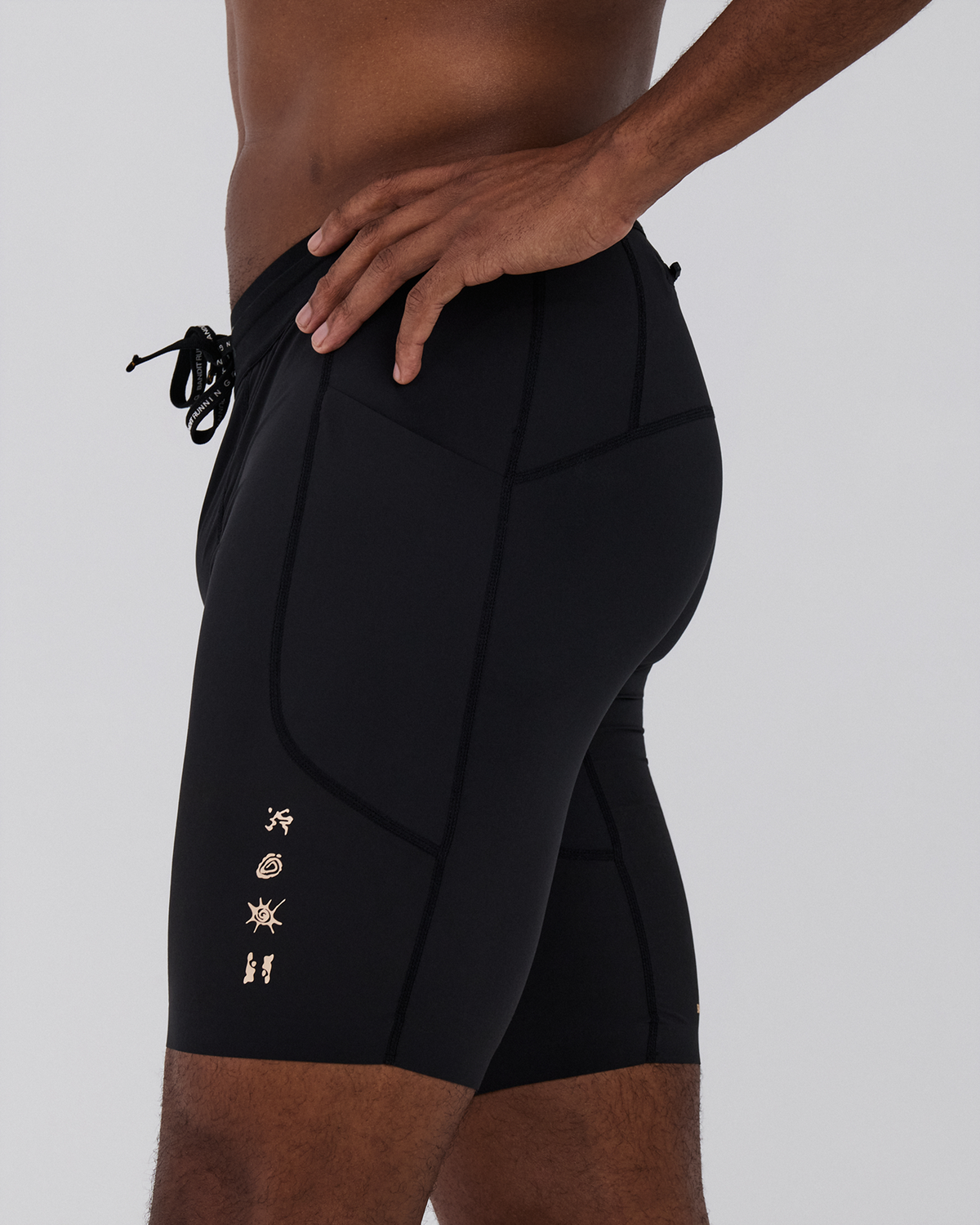 Bandit SoLite 5 Pocket Half Tights (Mens) Black - Frontrunner Colombo