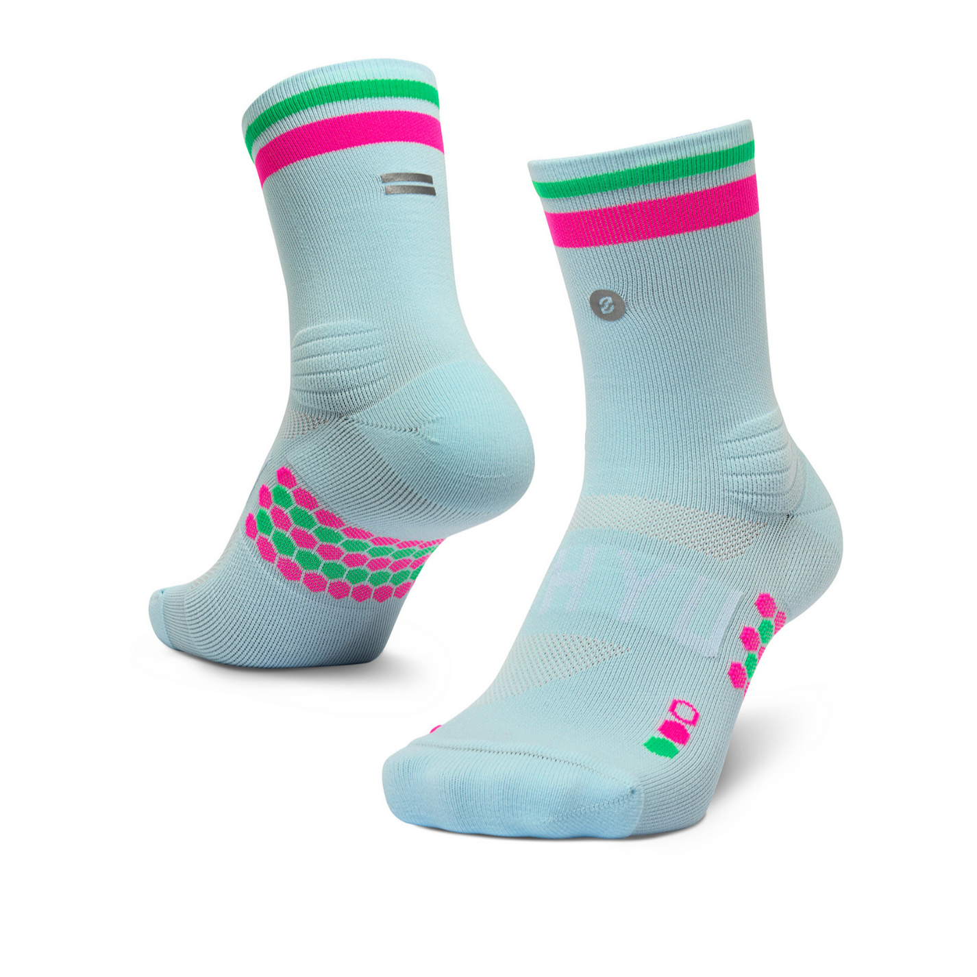 SHYU Racing Half Crew - Foam/Pink/Green - Frontrunner Colombo