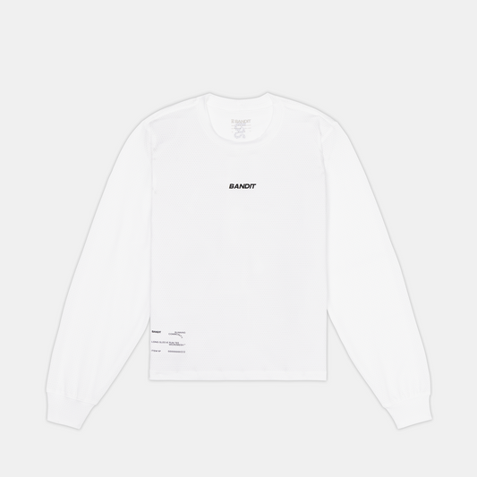 Bandit Micromesh™ Long Sleeve Tee Womens - White - Frontrunner Colombo