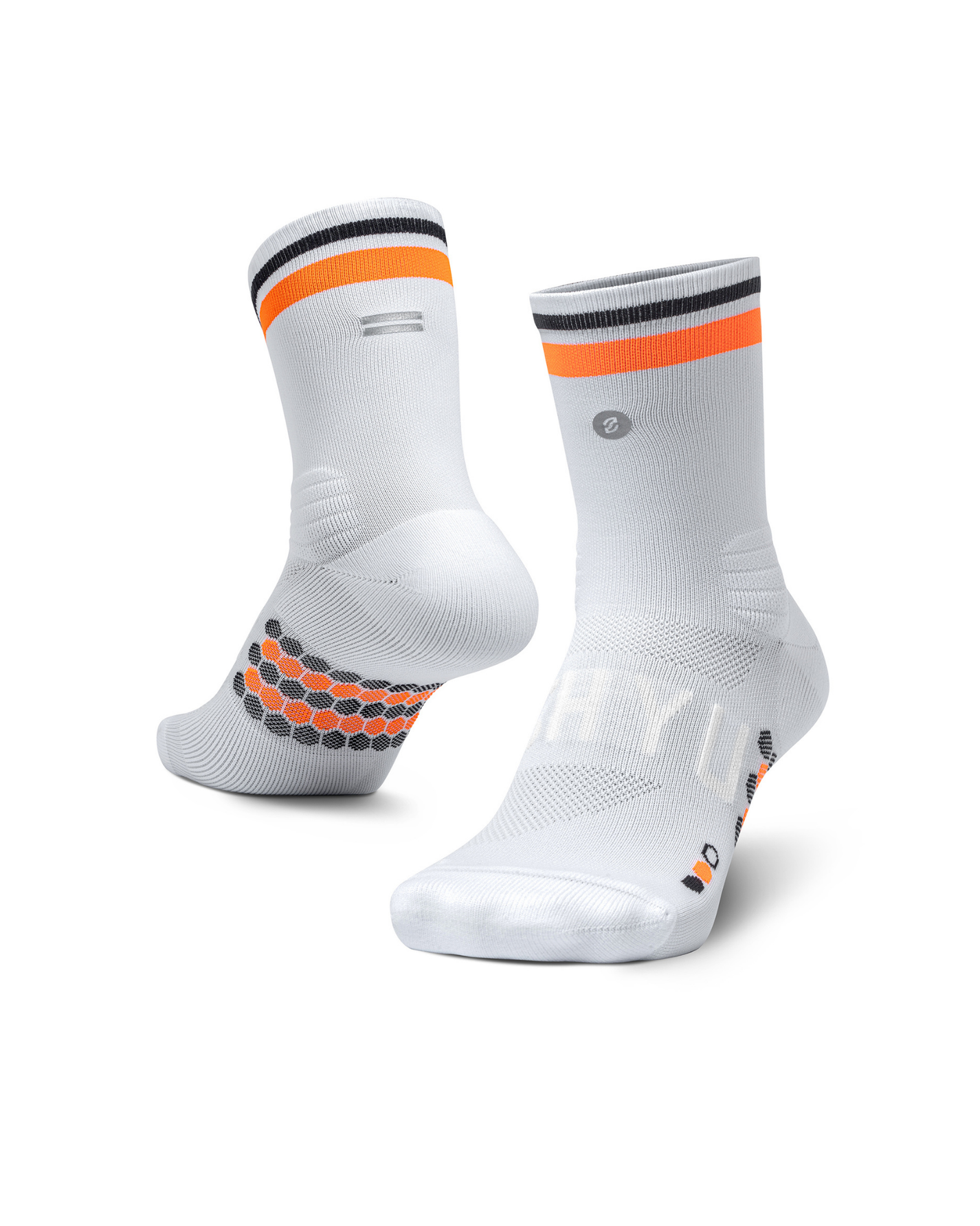 SHYU Racing Half Crew - White/Orange/Black - Frontrunner Colombo