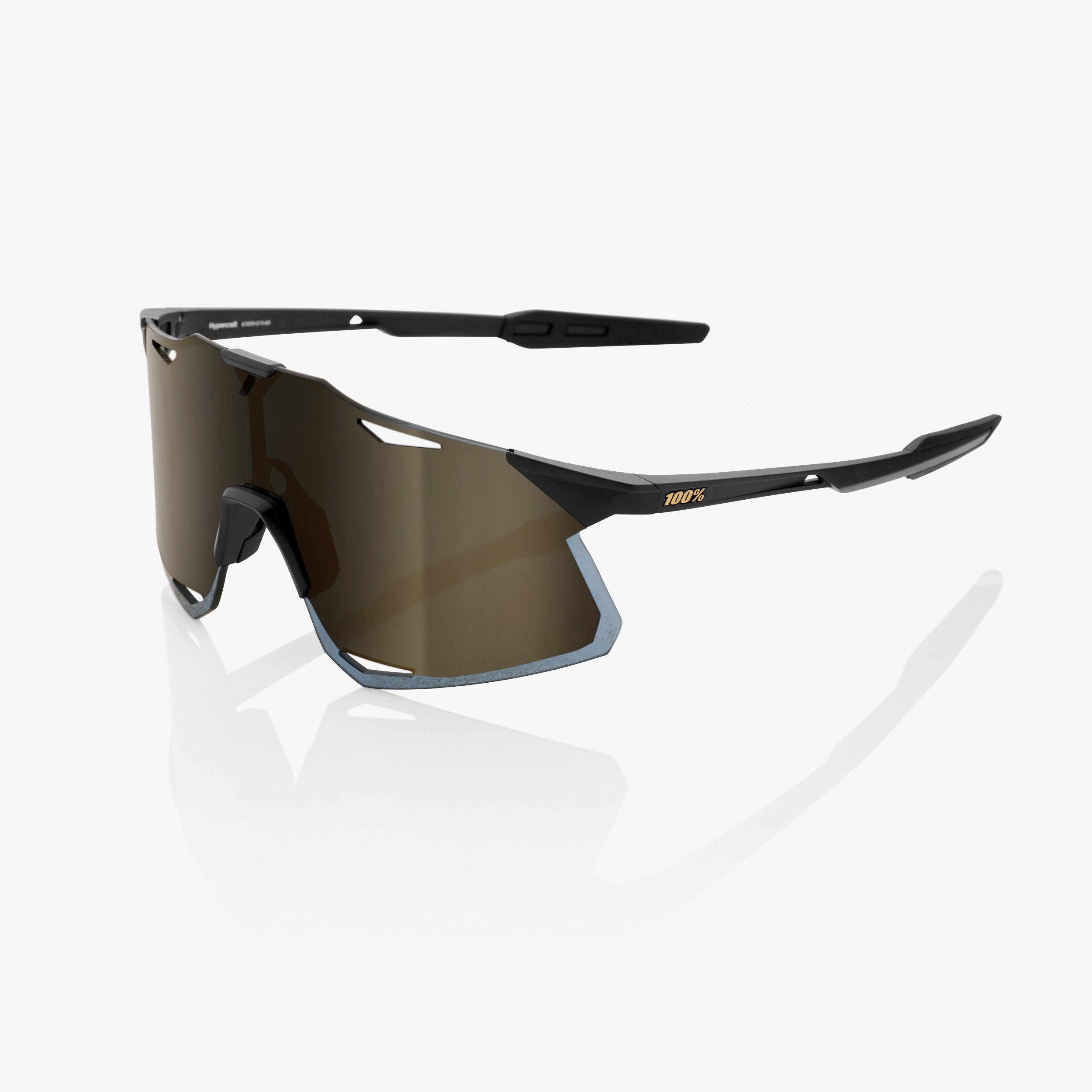100% Hypercraft - Matte Black - Soft Gold Mirror - Frontrunner Colombo