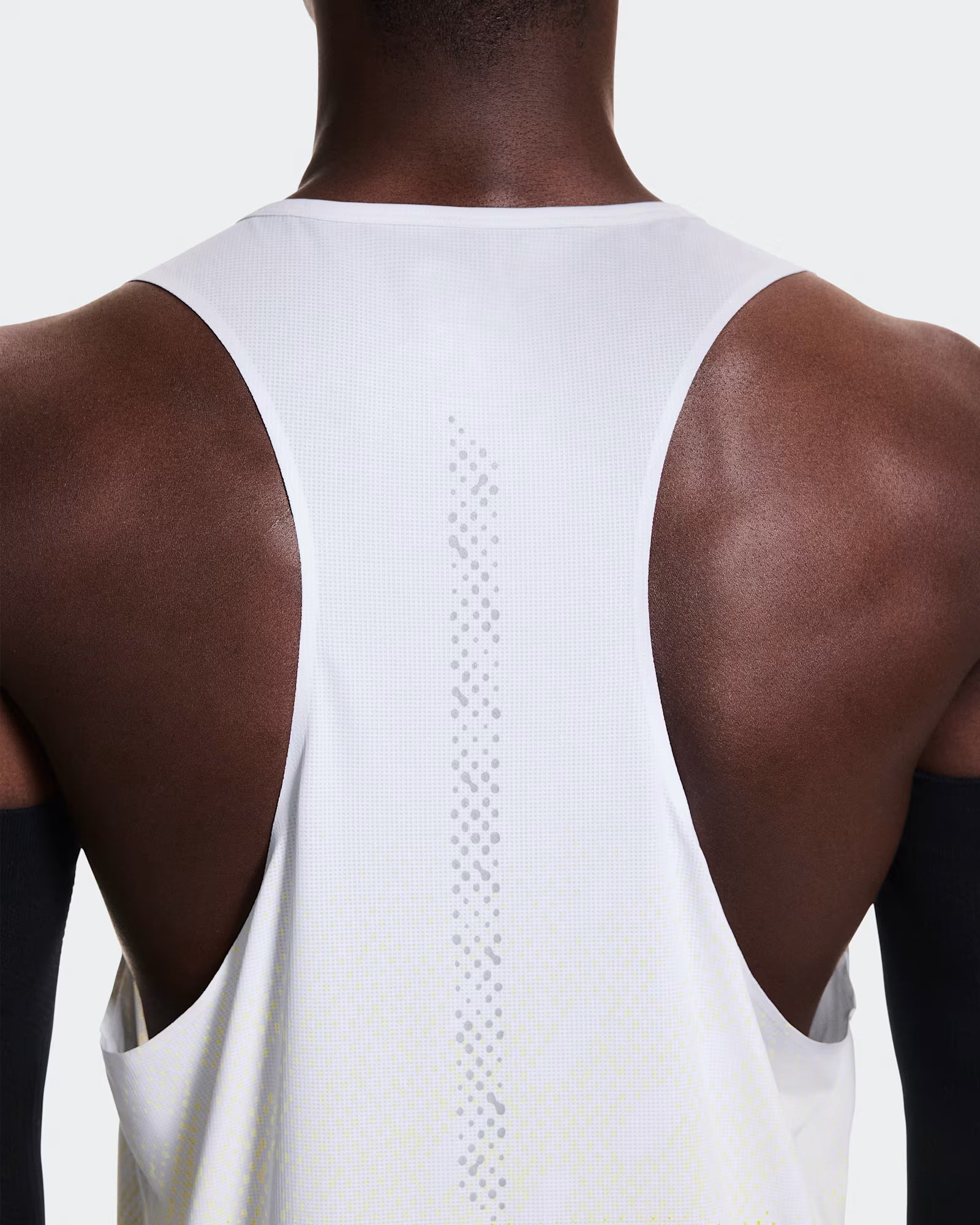 On Zero Singlet Mens White / Lime - Frontrunner Colombo