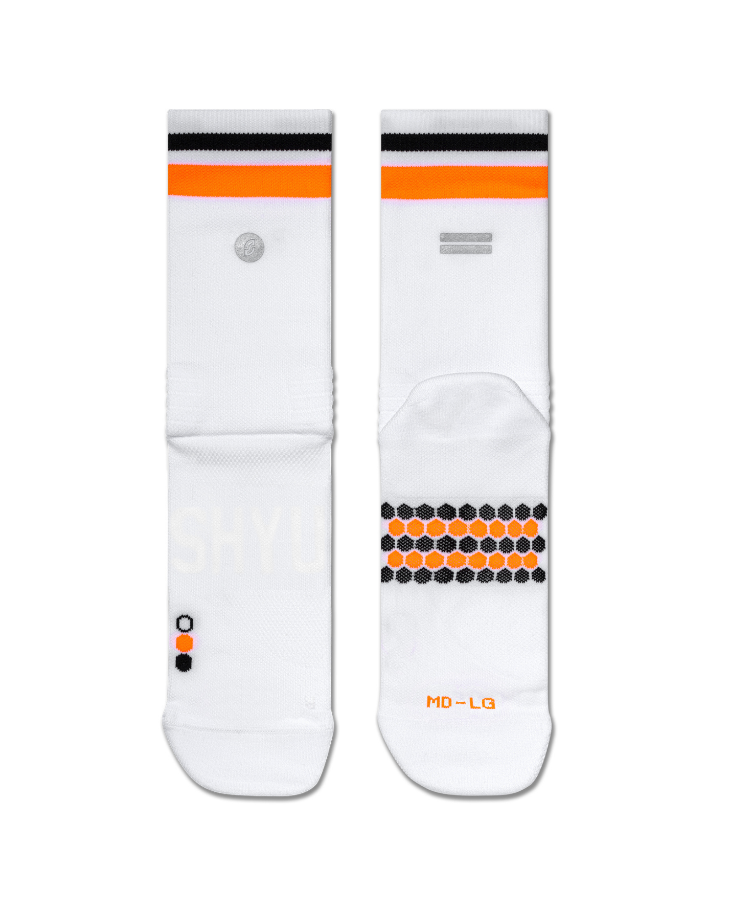 SHYU Racing Half Crew - White/Orange/Black - Frontrunner Colombo
