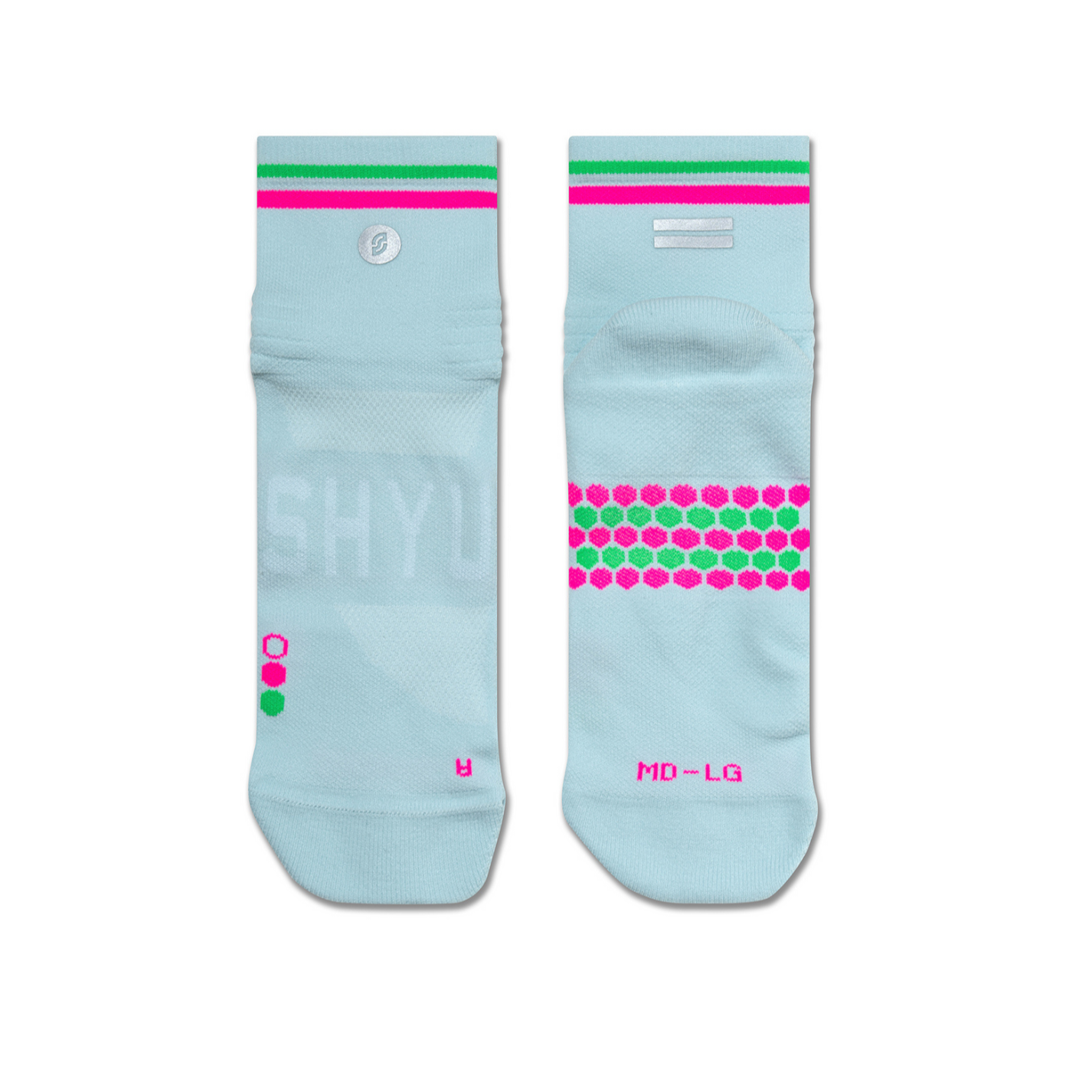 SHYU Racing Quarter Crew - Foam/Pink/Green - Frontrunner Colombo