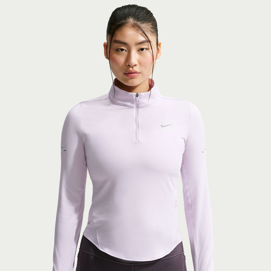 Nike Swift Dri-Fit UV 1/4 Zip Run Top Womens Bleached Lilac - Frontrunner Colombo