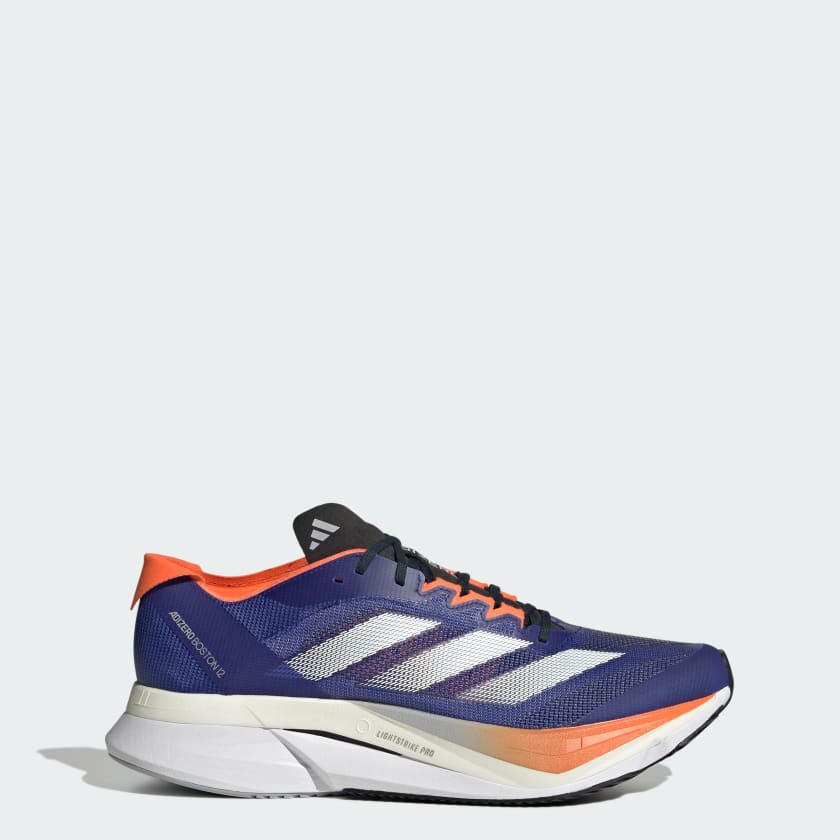 Adidas Adizero Boston 12 (D standard) Mens Blue / Orange - Frontrunner Colombo