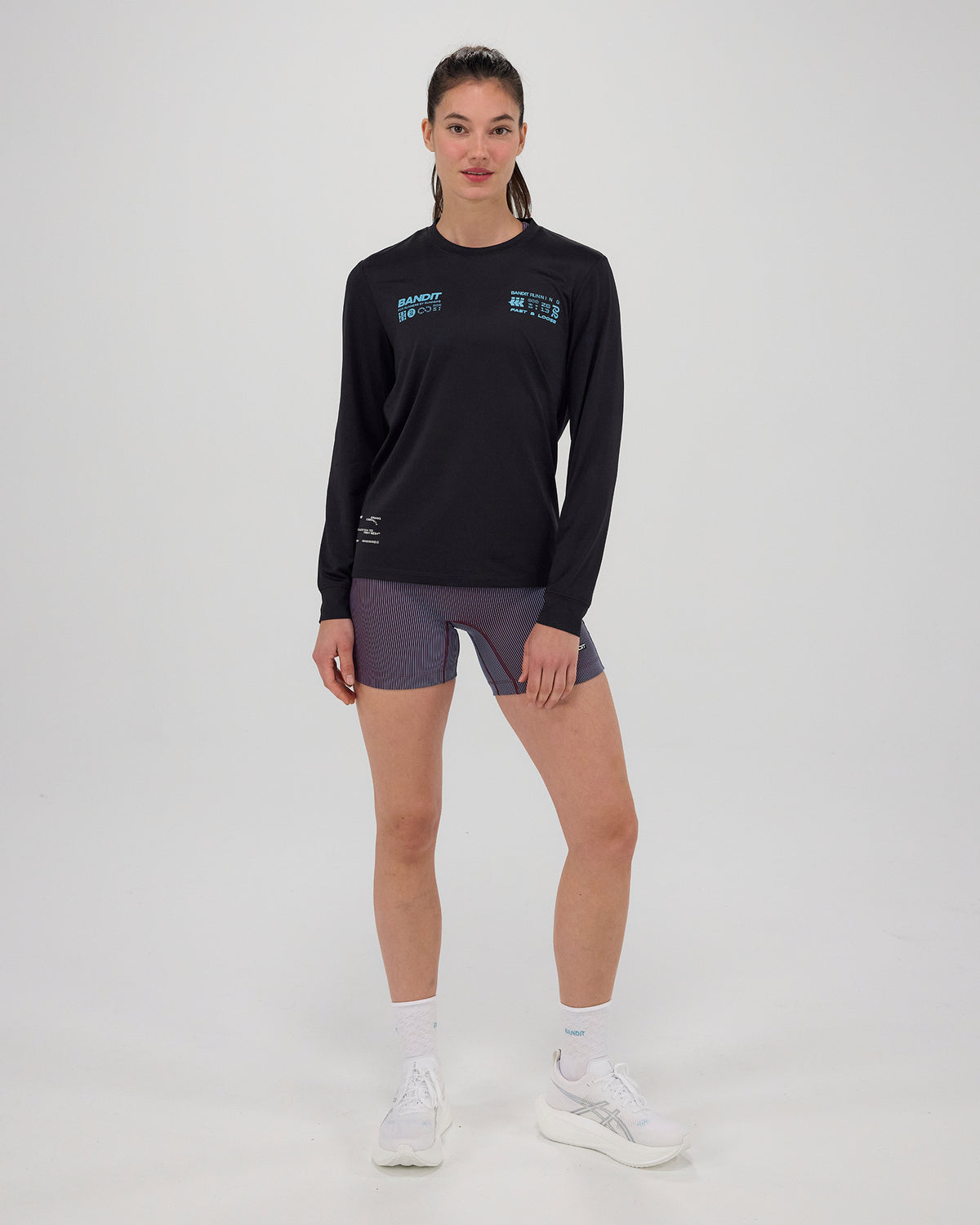 Bandit NanoMesh™ Infographic Long Sleeve Unisex - Black - Frontrunner Colombo