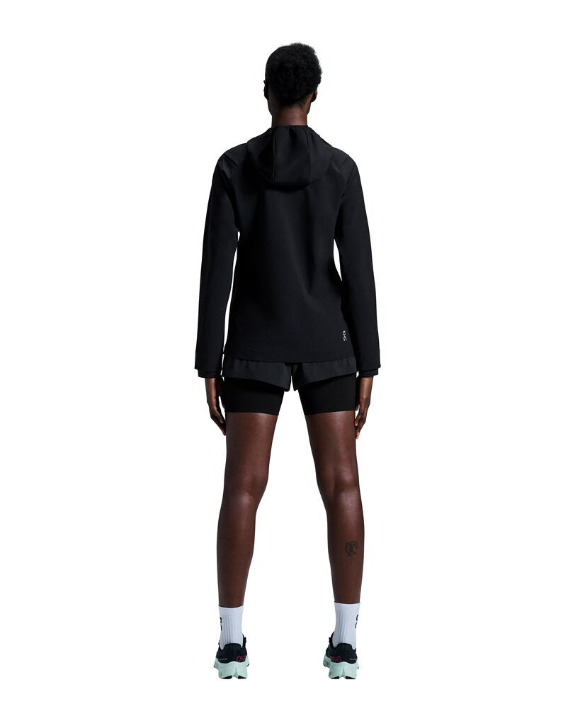 ON Pace Hoodie Womens Black - Frontrunner Colombo