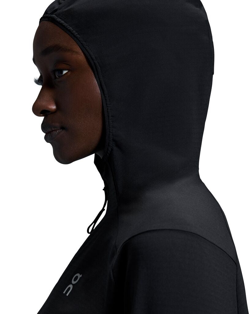 ON Pace Hoodie Womens Black - Frontrunner Colombo
