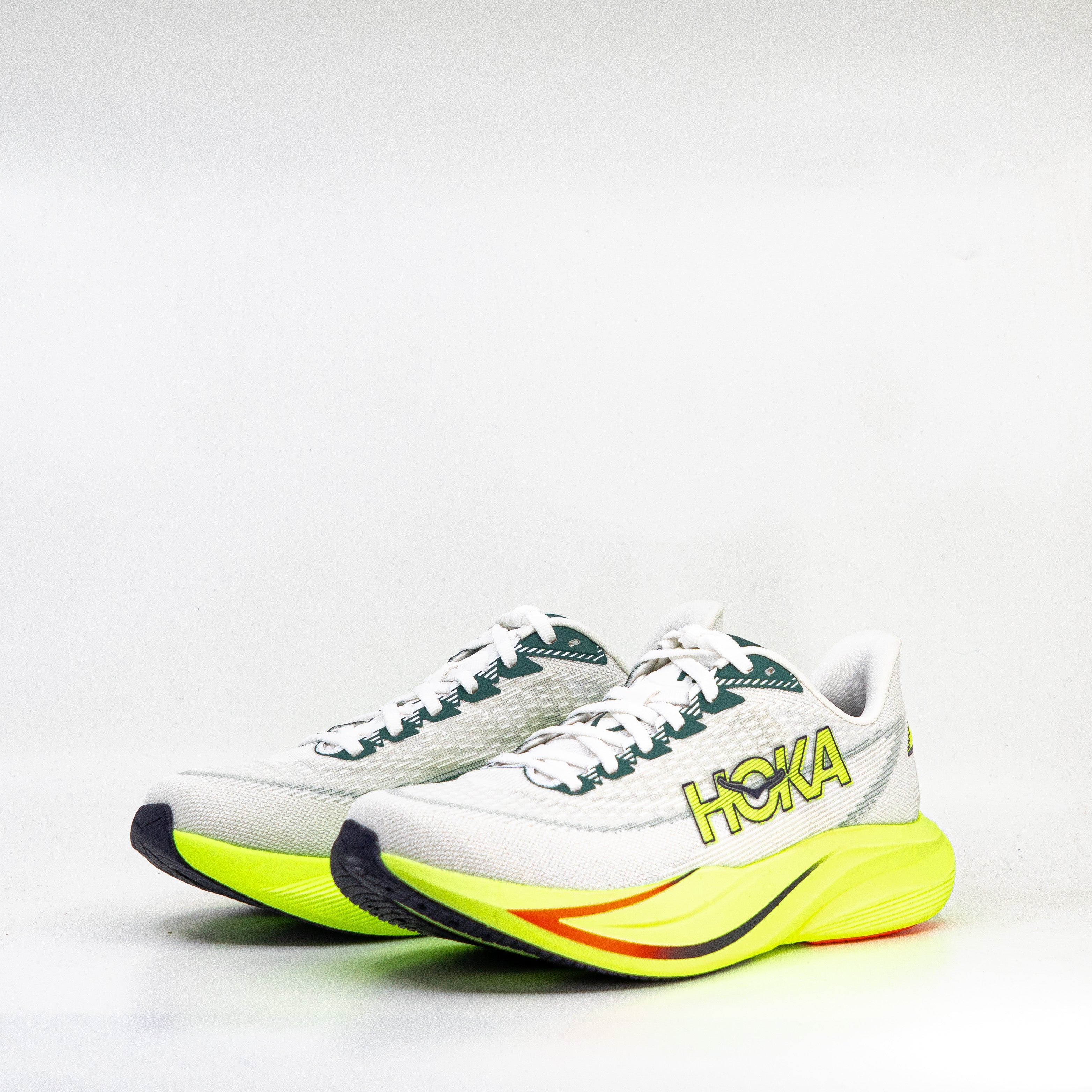 Hoka Mach 7 (2E Wide) Mens Frost/Neon Yuzu - Frontrunner Colombo