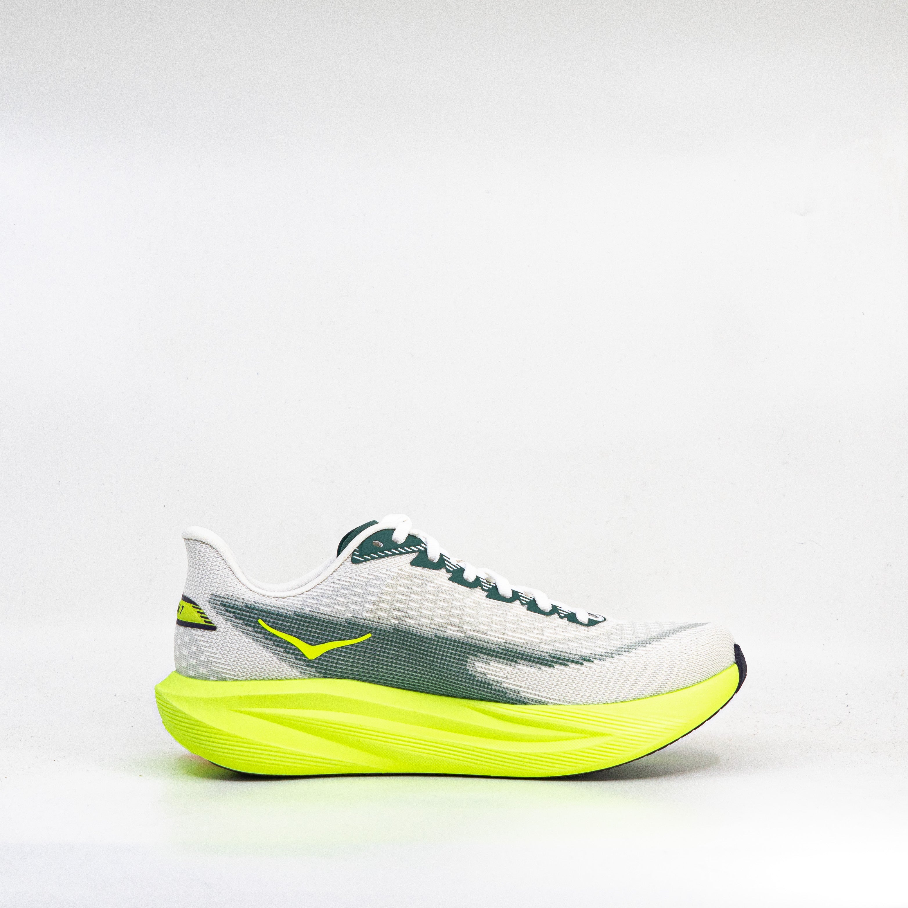 Hoka Mach 7 (2E Wide) Mens Frost/Neon Yuzu - Frontrunner Colombo
