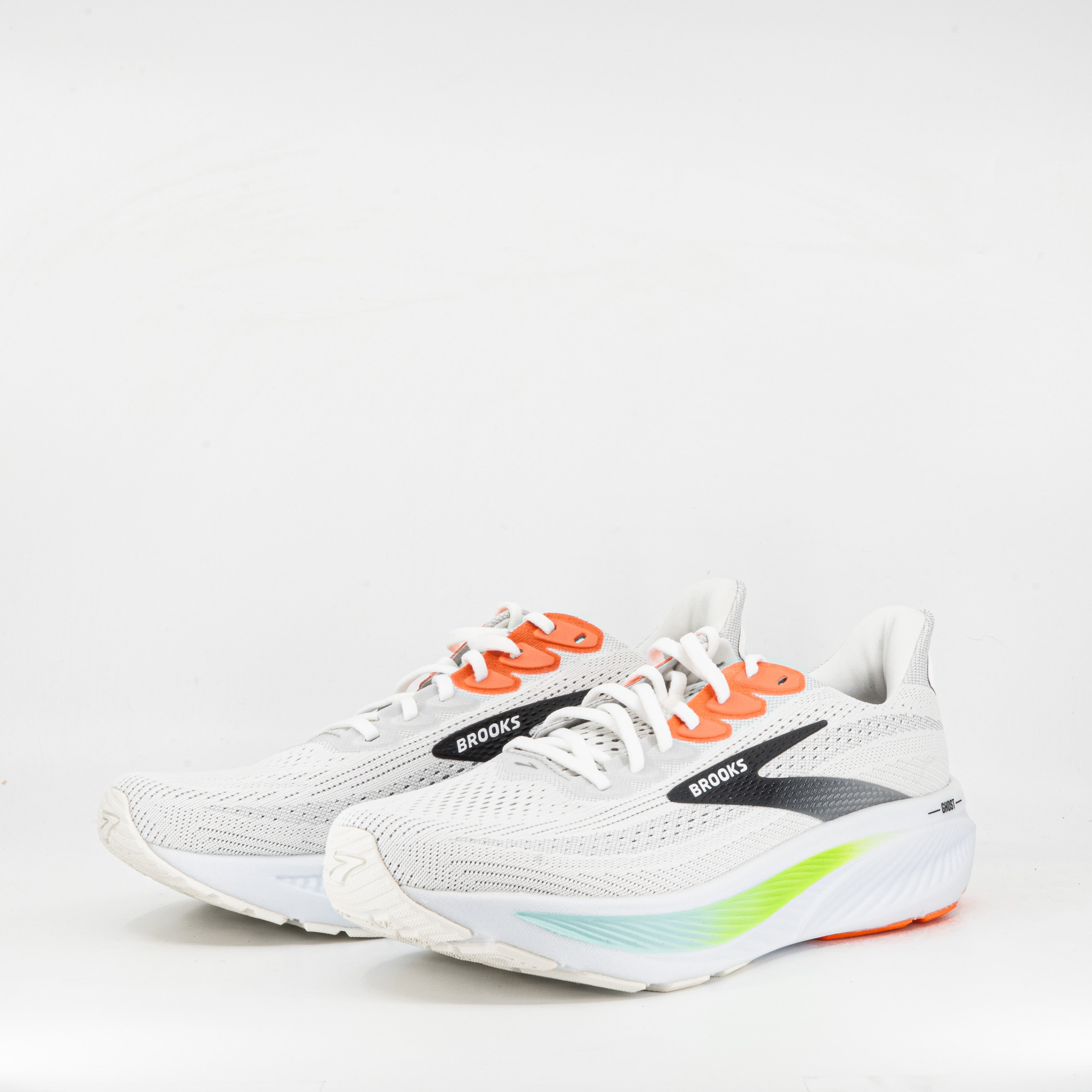 Brooks Ghost 17 (D Standard) Mens White/Pink Clay/Gecko - Frontrunner Colombo