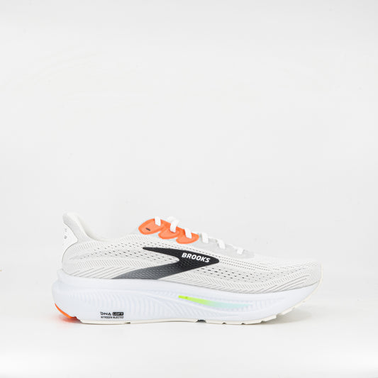 Brooks Ghost 17 (D Standard) Mens White/Pink Clay/Gecko - Frontrunner Colombo